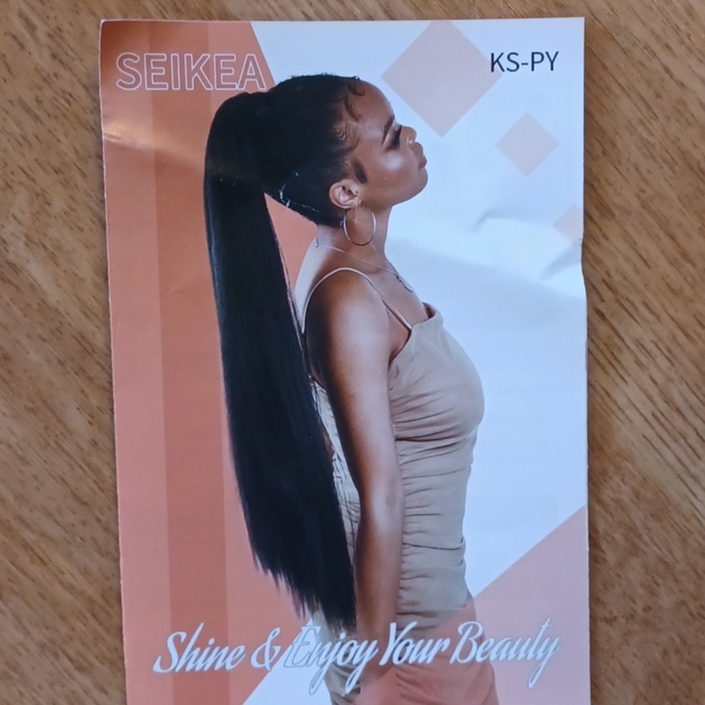 Seikea hair extensions Dark brown pony tail